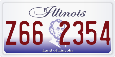 IL license plate Z662354
