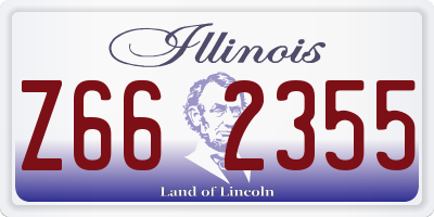 IL license plate Z662355