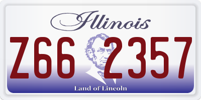 IL license plate Z662357