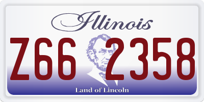 IL license plate Z662358