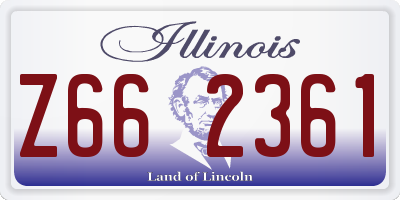 IL license plate Z662361
