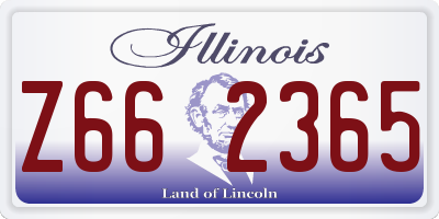 IL license plate Z662365