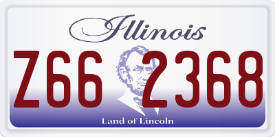 IL license plate Z662368