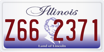 IL license plate Z662371