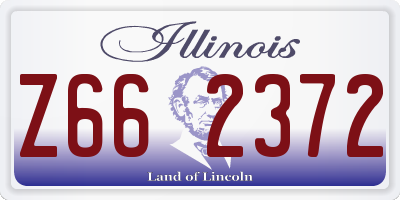 IL license plate Z662372