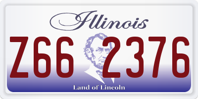 IL license plate Z662376