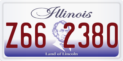 IL license plate Z662380