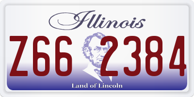 IL license plate Z662384