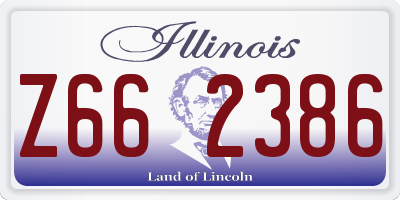 IL license plate Z662386