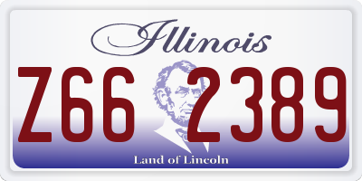 IL license plate Z662389