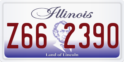 IL license plate Z662390