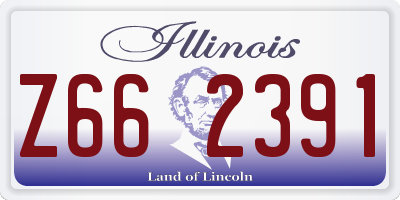 IL license plate Z662391