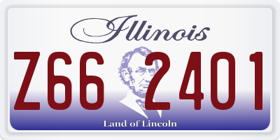 IL license plate Z662401