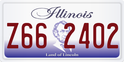 IL license plate Z662402