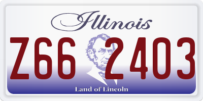 IL license plate Z662403