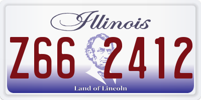 IL license plate Z662412