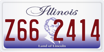 IL license plate Z662414