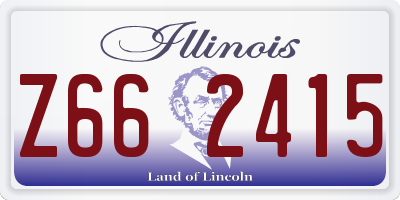 IL license plate Z662415