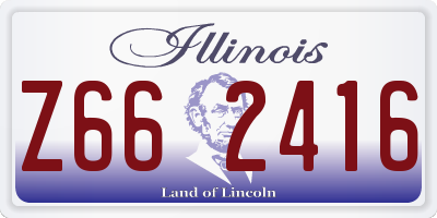 IL license plate Z662416
