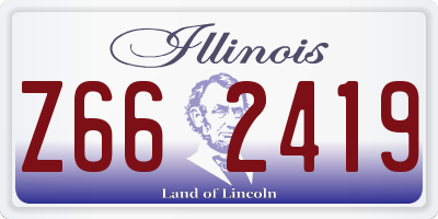 IL license plate Z662419