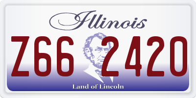 IL license plate Z662420