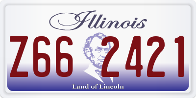 IL license plate Z662421
