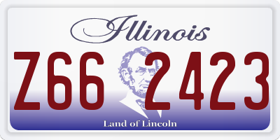 IL license plate Z662423
