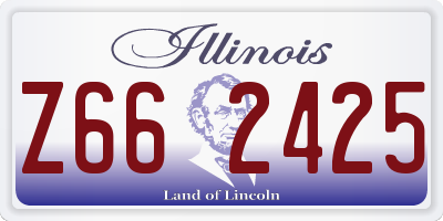 IL license plate Z662425