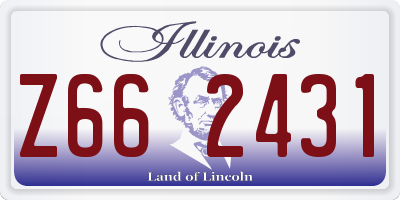 IL license plate Z662431