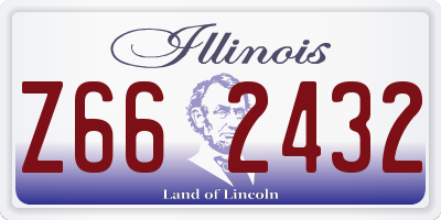 IL license plate Z662432