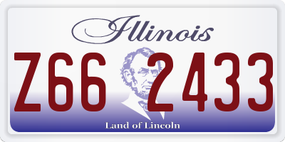 IL license plate Z662433