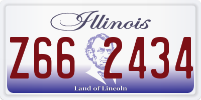 IL license plate Z662434