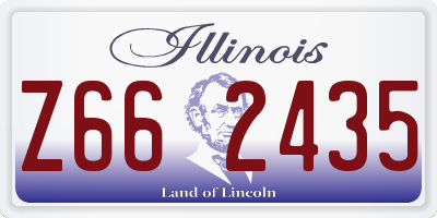 IL license plate Z662435