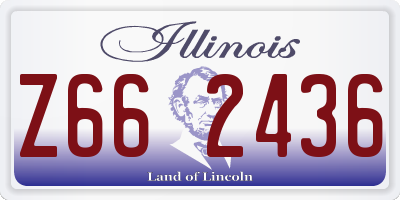 IL license plate Z662436