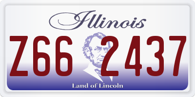 IL license plate Z662437