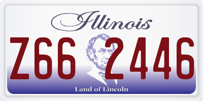 IL license plate Z662446