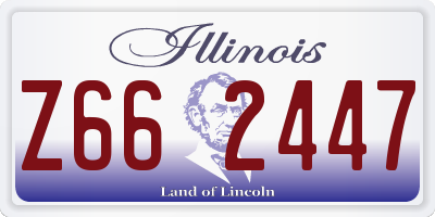 IL license plate Z662447