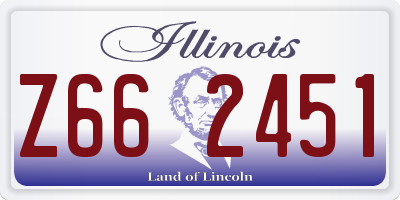 IL license plate Z662451