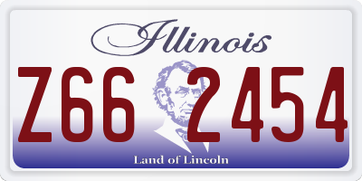 IL license plate Z662454