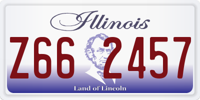 IL license plate Z662457