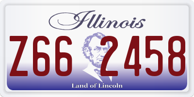 IL license plate Z662458