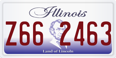 IL license plate Z662463