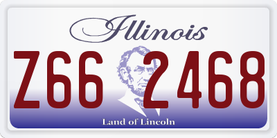 IL license plate Z662468