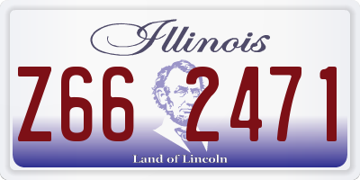 IL license plate Z662471