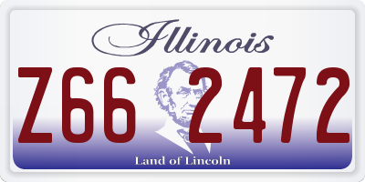 IL license plate Z662472
