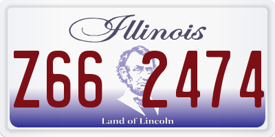 IL license plate Z662474