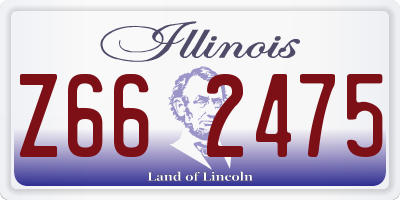 IL license plate Z662475