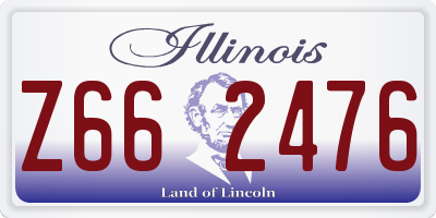 IL license plate Z662476