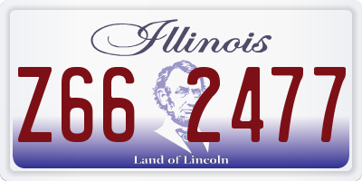 IL license plate Z662477