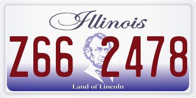 IL license plate Z662478